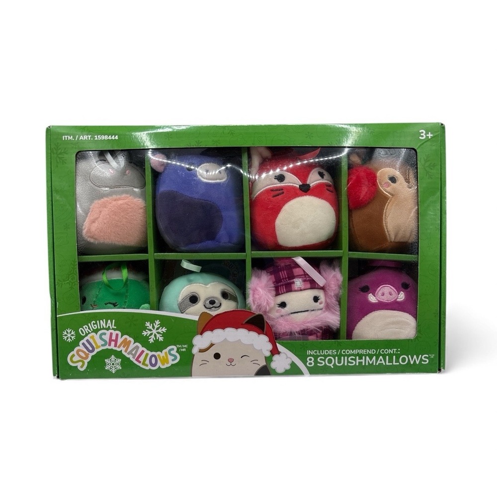 Squishmallows Plush Ornaments Winter Collection Set of 8 (1598444) - Winter 2024